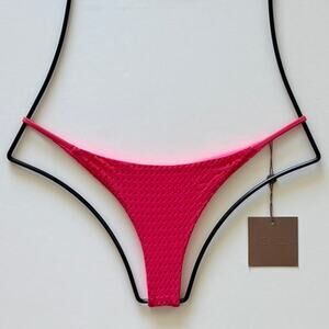 Acacia Swimwear Fins Mesh Bikini Bottom - Fruit Punch - Small - NWT